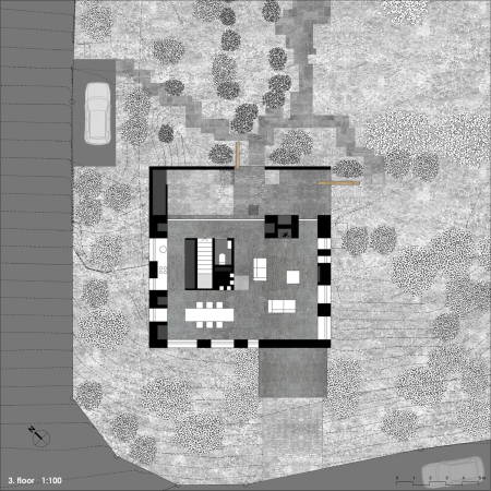 Baunetz, Meldung, Architektur, architecture, Hannes Henz, Wespi, de Meuron, Romeo, Wespi de Meuron Romeo, Basel, Baselland, Einfamilienhaus, Villa, residential, Swiss, house, Tessin, Ticino, Caviano, concrete, beton brut, sichtbeton, Waschbeton, Holz, wood, Estrich, Rauputz, rough plaster