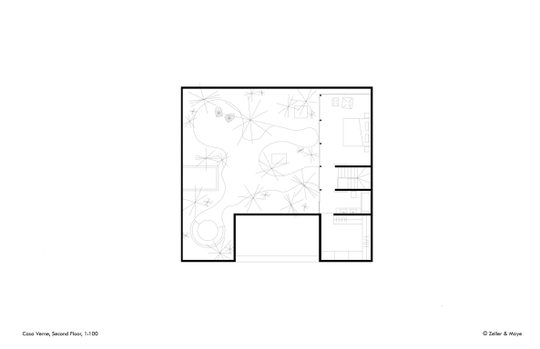 Christoph Zeller, omar munoz, juan carlos garza, moye, zeller&moye, casa verne, haus, wohnhaus, mexiko, mexico, mexico city, wei, grn, garten, dachgarten, wnde, walled garten, wohnzimmer, beton, stadt, urban, garten, marmor, holz, eiche, terrazzo