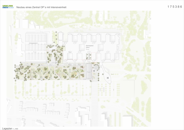 Wettbewerb, competition, Aachen, Universittsklinikum, ArGe HENN Architekten C.F. Mller, Hascher Jehle Planen und Beraten, PL Architekten, ArGe Nickl + Partner Architekten mit Krebs + Kiefer Ingenieure und Su&#x308;ss Beratende Ingenieure, Ludes Generalplaner, Ludes Architekten-Ingenieure, HDR TMK Planungsgesellschaft, ArGe Architects Collective mit HWP Planungsgesellschaft und FCP Fritsch, Chiari & Partner, Architekten BDA RDS Partner Rauh Damm Stiller Partner Planungsgesellschaft, Sander Hofrichter Architekten