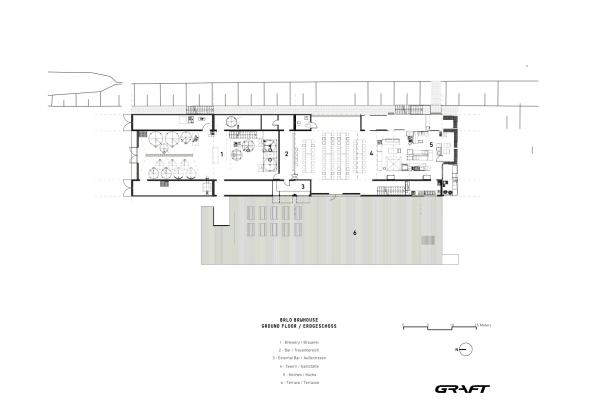 Baunetz, Meldung, Architektur, architecture, GRAFT, Berlin, germany, Deutschland, Brlo, craft beer, Bier, Gastronomie, Gleisdreieck, Kreuzberg, Schneberg, Park, Brauhaus, brewery, Biergarten, Bar, beer garden, Container, temporr, temporary, 2017, schwarz, black, Tobias Hein, Seren Dal, DONE STUDIO, Ulf Saupe
