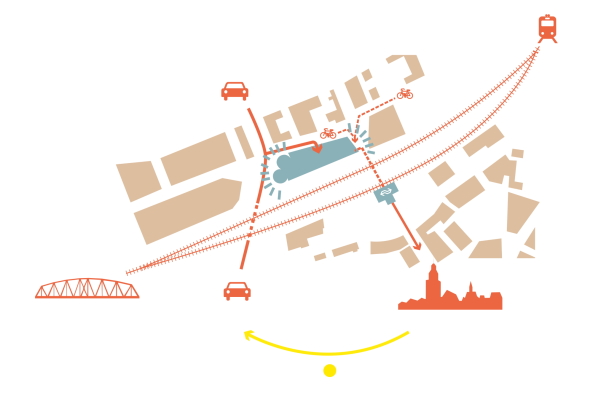 baunetz, architecture, architektur, meldung, nachricht, news, MoederscheimMoonen Architects, noorderhaven, hauptbahnhof, Ijssel, wohnareal, p+r, park + ride, industriehalle, holz, holzfassade, holzlatten, transparenz, nat�rliche Belihtung, bel�ftung, satteldachhaus, fu�g�ngerzone, parkplatz, Harry Noback, Bart van Hoek