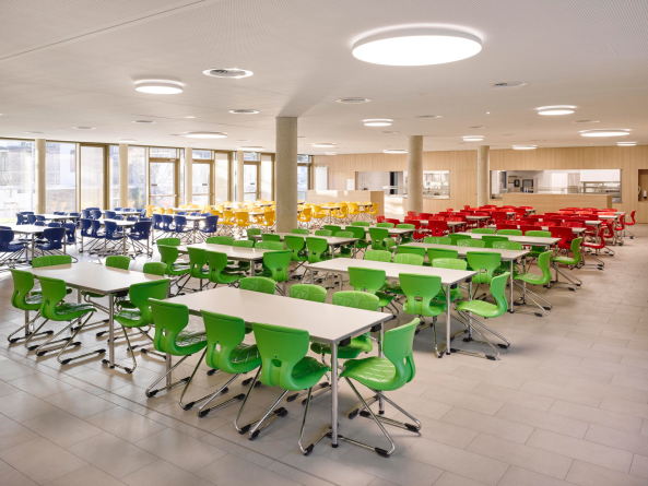 Baunetz, Meldung, Architektur, Schulbau, Umbau, Anbau, Erweiterung, Schulerweiterung, Paul Michael Pielen, Kresings Mnster, Aachen, 4. Gesamtschule Aachen, Sandkaul, Nachkriegsmoderne, Kresings Architektur