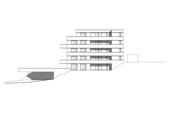 Baunetz, Meldung, Architektur, architecture, 2017, Dolmus, Schweiz, Swiss, Switzerland, residential, house, living, Mehrfamilienhaus, Wohnen, Familie, Grundriss, groundplan, family, Putz, Balkon, auskragend, balcony, plaster, Rain, Luzern