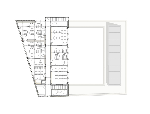 Baunetz, Meldung, Architektur, architecture, Peeck.Daam, Bamberg, Mnchen, Bayern, Bavria, Deutschland, Germany, Munich, Erzbistum, Schule, school, Gymnasium, Realschule, Turnhalle, unterirdisch, Maria Ward, Maria-Ward-Schulen, Erweiterung, Bauen im Bestand, Altstadt, historic city, Kreuzgang, Hof, courtyard