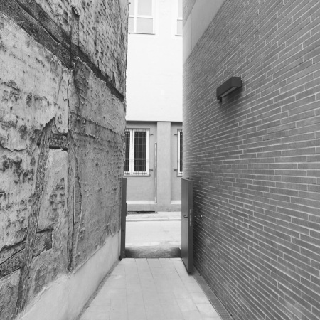 Gerhard Hagen, Baunetz, Meldung, Architektur, architecture, Peeck.Daam, Bamberg, Mnchen, Bayern, Bavria, Deutschland, Germany, Munich, Erzbistum, Schule, school, Gymnasium, Realschule, Turnhalle, unterirdisch, Maria Ward, Maria-Ward-Schulen, Erweiterung, Bauen im Bestand, Altstadt, historic city, Kreuzgang, Hof, courtyard