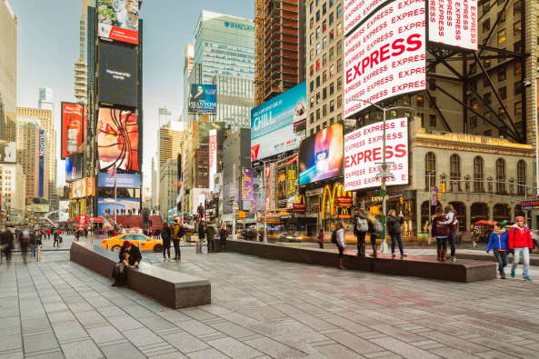 New York, Architektur, Meldung, Baunetz, Snohetta, Times Square, Neugestaltung, Pacification, Umstrukturierung, Theory of the bench, Redseign, Times Square Redesign, New York City, NY, architecture, urbanism, Stdtebau, Verkehrsplanung