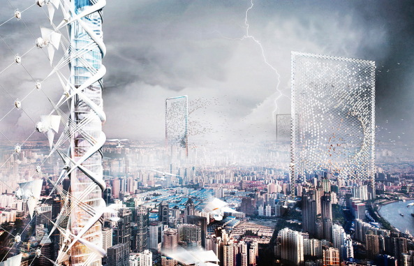 Anerkennung: �Wind Skyscraper� von Shenghui Yang, Xu Pan, Yue Song, Yingxin Cheng, Binci Wang, Yuerong Zhou, Yaying Zheng, Shiman Wang