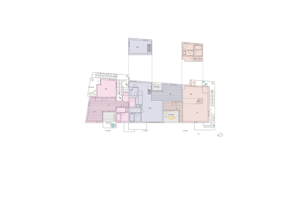 Baunetz, Architektur, Meldungen, Projekte, Japan, Saitama, Eureka, MARU architects, Wohnhaus, Apartments, Pilotis, Stahlstruktur, Metallfassade, Mehrfamilienhaus, Eckbebauung, Auskragung, Durchlssigkeit, ffnungen