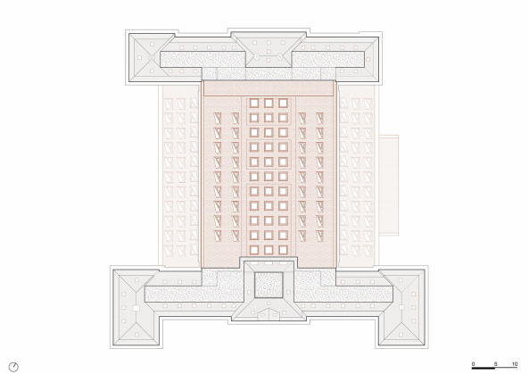 Bezuidenhoutseweg 30, KAAN Architecten, Neubau, Umbau, Fertigstellung, transformation, new building, office, Braaksma & Roos Architectenbureau, Holz, Stein, Leder, drehbare Fenster, Mosaik, Innenhof, Niderlande, 2017, Public Private Partnership, Baunetz, Baunetz-Meldung, Architektur, Architekt, architect, architecture, Architekt gesucht, Meldungen, architecture-news, Architektur Deutschland, deutsche Architekten, german architecture, young architects