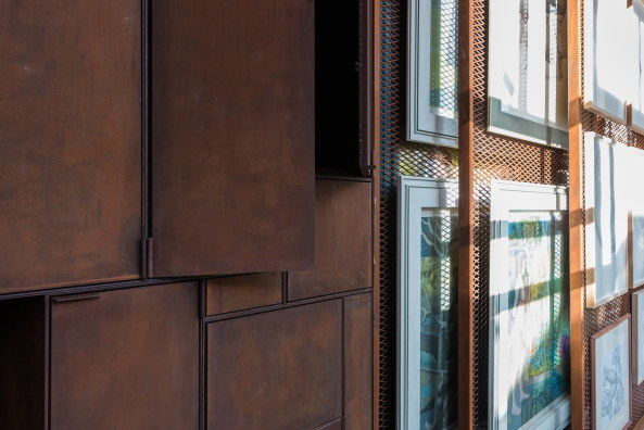 Baunetz, Architektur, Meldungen, Projekte, Gianni Botsford Architects, London, Grobritannien, the layered gallery, Kunstsammlung, Ausstellungsraum, Wintergarten, Cortenstahl, Galerie, Display, Bauen im Bestand, Annex