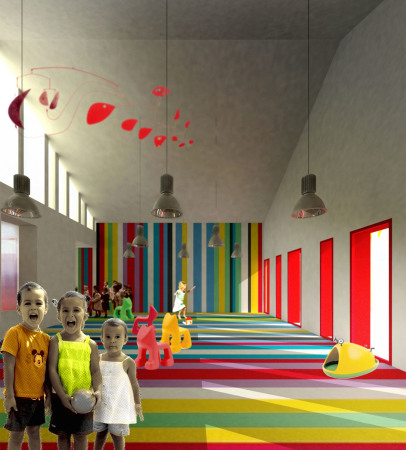 baunetz, architektur, architecture, spanien, andalusien, sdspanien, el saucejo, sevilla, autobahn, ackerland, stadtrand, ffentliche schule, schulbau, schulerweiterung, neubau, los sauces, mauer, schulgelnde, ergnzng, neuorganisation, erweiterungsbau, wettbewerb, 2012, gabriel verd arquitectos, gabriel verd, umstrukturierung schulgelnde, abriss, eingang, neubau, haupeingang, innenhof, vorplatz, pavillon, schulpavillon, klassenzimmer, spitzdach, dachkonstruktion, dachstruktur, merkzeichen, satteldach, kinderzeichnung, farbe, schrge dachstruktur, jess granada