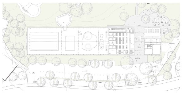 wettbewerb, schwimmhalle, schwimmbad, neubau, erweiterung, schweiz, z�rich, luzern, d�bendorf, oberdorf, hallenbad, scheune, becken, schwimmbecken, wellness, sauna, spa�bad, schwimmen, baden, entspannen, Scheitlin Syfrig, Architekten, Markus Schietsch, Archobau, illiz, b+p baurealisation, weberbrunner, Joos&Mathys