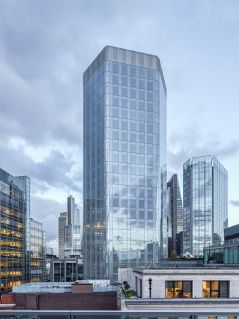 Baunetz, Architektur, Meldungen, Projekte, fletcher priest, London, UK, Gro�britannien, Hochhaus, Angel Court, Opal, Opaleszenz, Bank of England Conservation Area, financial district, B�rogeb�ude, low-energy building, Stanhope, Mitsui Fudosan