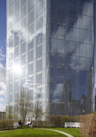 Baunetz, Architektur, Meldungen, Projekte, fletcher priest, London, UK, Grobritannien, Hochhaus, Angel Court, Opal, Opaleszenz, Bank of England Conservation Area, financial district, Brogebude, low-energy building, Stanhope, Mitsui Fudosan