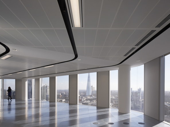 Baunetz, Architektur, Meldungen, Projekte, fletcher priest, London, UK, Grobritannien, Hochhaus, Angel Court, Opal, Opaleszenz, Bank of England Conservation Area, financial district, Brogebude, low-energy building, Stanhope, Mitsui Fudosan