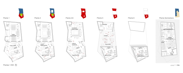baunetz, architecture, architektur, spanien, malaga, andalusien, kultur, kunst, picasso, Plaza de la Merced, astoria victoria kino, umbau, umnutzung, umgstaltung, ideenwettbewerb, mendoza partida, studio segui, urban echoes, ffentlicher raum, stdtischer raum, funktionswechsel, freizeitkultur, dasrtellende kunst, musik, gastronimie, kino, live-shows, stdtische aktivitt, dialog mit der umgebung, katalysator, kompakt, multifunktional, auenraum , innenraum, platz, keramikhlle, kulturelle lampe