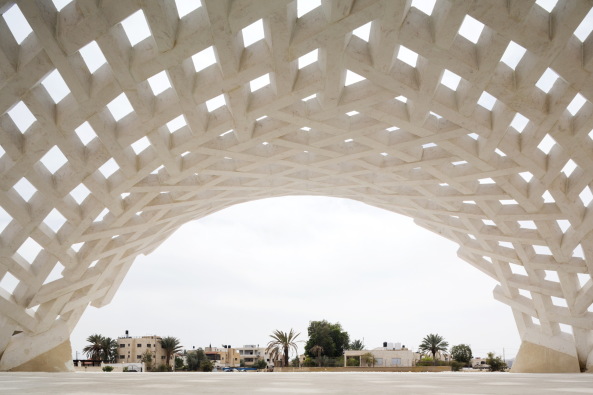 Baunetz, Architektur, architecture, Meldung, 2017, Stonematters, AAU ANASTAS, GSA Lab, Geometric Structure Architecture Lab, �cole nationale sup�rieure d'architecture, ENSA, Paris-Malaquais, Jericho, Pal�stina, palestine, el-Atlal, artist residency, vault, stone, cutting, Gew�lbe, Stein, Prototyp, Mikaela Burstow, selbsttragend