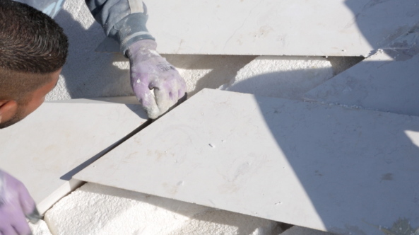 Baunetz, Architektur, architecture, Meldung, 2017, Stonematters, AAU ANASTAS, GSA Lab, Geometric Structure Architecture Lab, �cole nationale sup�rieure d'architecture, ENSA, Paris-Malaquais, Jericho, Pal�stina, palestine, el-Atlal, artist residency, vault, stone, cutting, Gew�lbe, Stein, Prototyp, Mikaela Burstow, selbsttragend