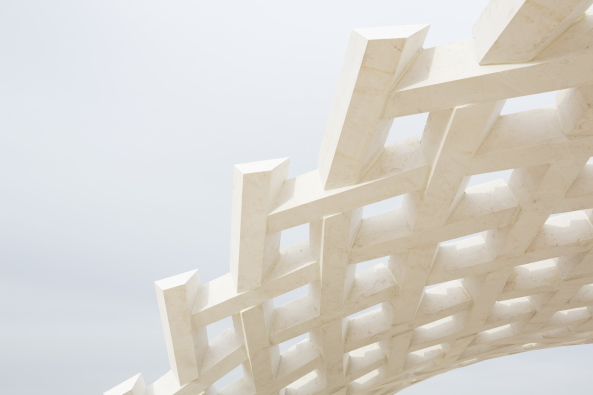 Baunetz, Architektur, architecture, Meldung, 2017, Stonematters, AAU ANASTAS, GSA Lab, Geometric Structure Architecture Lab, �cole nationale sup�rieure d'architecture, ENSA, Paris-Malaquais, Jericho, Pal�stina, palestine, el-Atlal, artist residency, vault, stone, cutting, Gew�lbe, Stein, Prototyp, Mikaela Burstow, selbsttragend