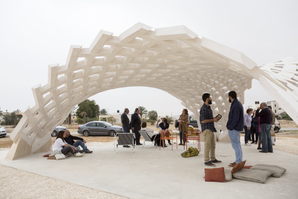 Baunetz, Architektur, architecture, Meldung, 2017, Stonematters, AAU ANASTAS, GSA Lab, Geometric Structure Architecture Lab, �cole nationale sup�rieure d'architecture, ENSA, Paris-Malaquais, Jericho, Pal�stina, palestine, el-Atlal, artist residency, vault, stone, cutting, Gew�lbe, Stein, Prototyp, Mikaela Burstow, selbsttragend