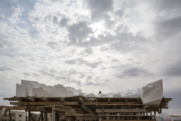 Baunetz, Architektur, architecture, Meldung, 2017, Stonematters, AAU ANASTAS, GSA Lab, Geometric Structure Architecture Lab, �cole nationale sup�rieure d'architecture, ENSA, Paris-Malaquais, Jericho, Pal�stina, palestine, el-Atlal, artist residency, vault, stone, cutting, Gew�lbe, Stein, Prototyp, Mikaela Burstow, selbsttragend