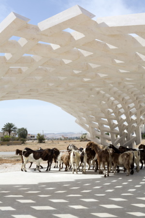 Baunetz, Architektur, architecture, Meldung, 2017, Stonematters, AAU ANASTAS, GSA Lab, Geometric Structure Architecture Lab, �cole nationale sup�rieure d'architecture, ENSA, Paris-Malaquais, Jericho, Pal�stina, palestine, el-Atlal, artist residency, vault, stone, cutting, Gew�lbe, Stein, Prototyp, Mikaela Burstow, selbsttragend