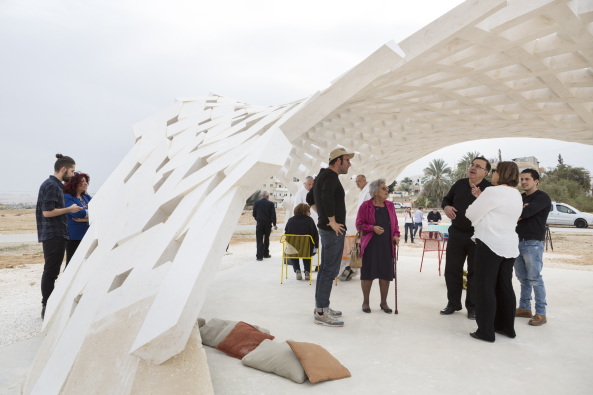 Baunetz, Architektur, architecture, Meldung, 2017, Stonematters, AAU ANASTAS, GSA Lab, Geometric Structure Architecture Lab, �cole nationale sup�rieure d'architecture, ENSA, Paris-Malaquais, Jericho, Pal�stina, palestine, el-Atlal, artist residency, vault, stone, cutting, Gew�lbe, Stein, Prototyp, Mikaela Burstow, selbsttragend