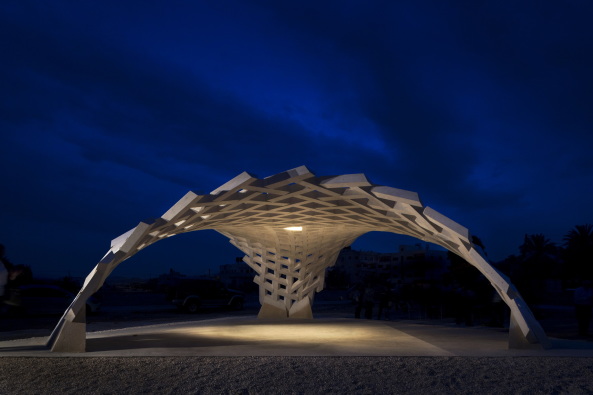 Baunetz, Architektur, architecture, Meldung, 2017, Stonematters, AAU ANASTAS, GSA Lab, Geometric Structure Architecture Lab, �cole nationale sup�rieure d'architecture, ENSA, Paris-Malaquais, Jericho, Pal�stina, palestine, el-Atlal, artist residency, vault, stone, cutting, Gew�lbe, Stein, Prototyp, Mikaela Burstow, selbsttragend