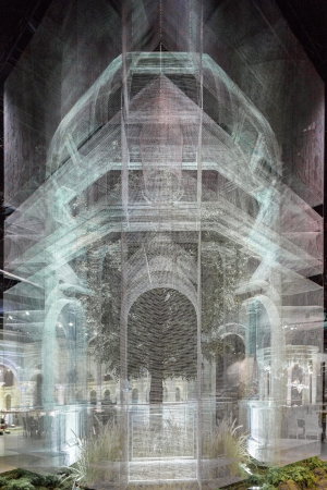 Baunetz, Meldung, Architektur, architecture, Inszenierung, Szenografie, Theater, Gitter, Licht, grid, light, Renaissance, Fest, Dekoration, decoration, B�hne, stage, Bankett, banquet, Abu Dhabi, Vereinigte Arabische Emirate, Edoardo Tresoldi, Roberto Conte