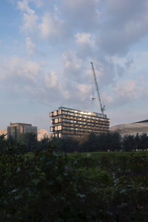 Baunetz, Meldung, Architektur, architecture, Frankreich, France, La Defense, Paris, Nanterre, Farshid Moussavi, Stephen Gill, lImage Contemporaine, Wohnungsbau, Studentenwohnheim, Sozialwohnungsbau, Maisonette, social housing student accomodation