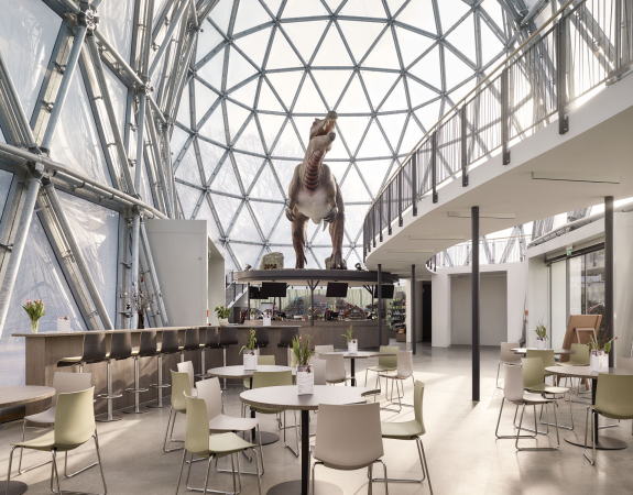 Saurierpark in Sachsen erh�lt neues Empfangsgeb�ude