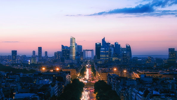 Baunetz, Meldungen, Paris, La Dfense, Hochhaus, The Link, Tower, PCA, Philippe Chiambaretta Architecture, Architektur, Frankreich, France, Grande Arche, Achse, Axe historique, Transparenz