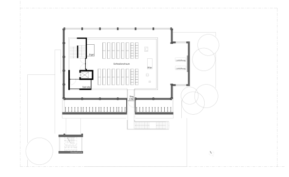 Baunetz, Meldung, Architektur, Halb 4, Mannheim, Kirche, Martinskirche, Arno Klinkenberg, Klinkenberg Architektur, Umbau, Moderne, Werner Huthmacher, Holz, Einbau, Intarsie, Haus im Haus, Church, sakrale Architektur