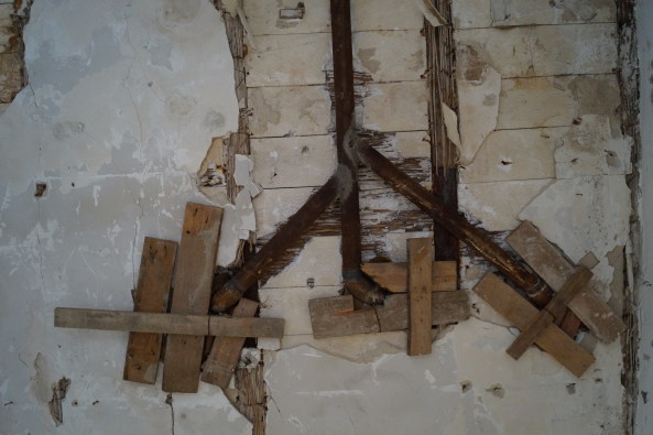 Im Gebude gibt es seltene Konstruktionssysteme, die nur noch in wenigen Bauten der Zeit berliefert sind.