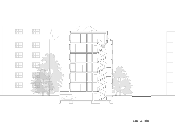 Baunetz, Meldungen, Architektur, Deutschland, Sachsen, Dresden, Elbe, Baugemeinschaft, Johannstadt, F29 Architekten, Alfred-Schrapel-Stra�e, Wohnhaus, Wohnen, Neubau, alternative Wohnformen, Mehrfamilienhaus, KfW 70, Energiesparhaus, Till Schuster
