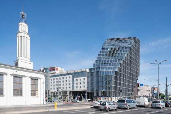 Baunetz, Meldung, news. Architektur, architecture, Polen, Posen, Poznan, Baltyk Tower, MVRDV, Rotterdam, Bro, Hochhaus, Turm, Trade tower, Glas, Garvest & Vox Group, Winy Maas, Jacob van Rijs, Nathalie de Vries, Ossip van Duivenbode