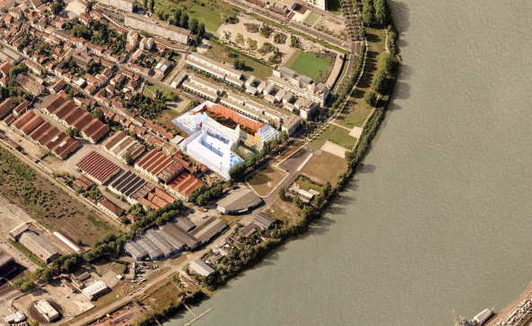 Baunetz, Meldung, Architektur, architecture, MVRDV, Bordeaux, Plan, project, Garonne, residential, river, harbour, Fluss, Hafen, Ufer, Wohnungsbau, Wohnen, Planung, Ilot Queyries, Bastide Niel, Kaufman & Broad, Adim, ZAC Bastide-Niel, masterplan, gold, Keramik, tiles