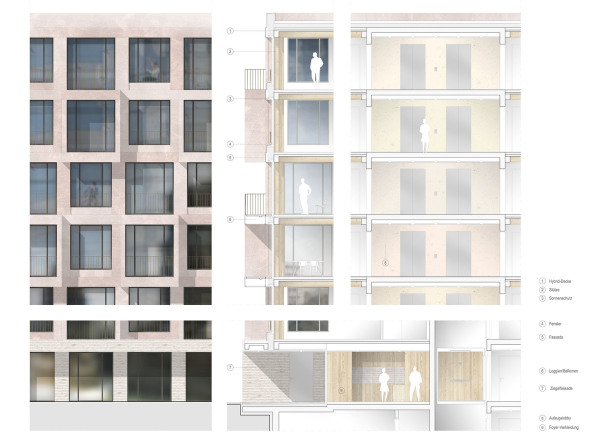 LIN, Labor Integrativ Gesellschaft, Architekten, Berlin, Kleihues & Kleihues, Architekten, Berlin, Kuehn Malvezzi, Atelier Kempe Thill, Berlin, Rotterdam, Lorber Paul, Architekten, ASTOC, Kln, Anerkennung, gmp, Architekten von Gerkan, Marg und Partner, Hamburg, BuroHappold, Engineering/Structures, Brandschutz im Kontext, Knippers Helbig, Fassade, typ, hochhaus, wettbewerb, wohnhochhaus, wohnungsbau, howoge, ideenwettbewerb, entschieden, preis