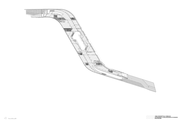 Baunetz, Architektur, Meldungen, Projekte, Neapel, Italien, Zaha Hadid, Bahnhof, Napoli Afragola, Hochgeschwindigkeitszge, erster Bauabschnitt, Bahndrehkreuz, Umsteigebahnhof, Verkehrsbau, Fugngerbrcke, Beton, Stahl, Corian