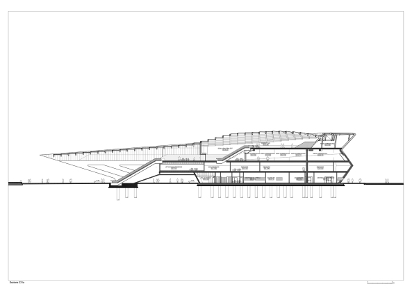 Baunetz, Architektur, Meldungen, Projekte, Neapel, Italien, Zaha Hadid, Bahnhof, Napoli Afragola, Hochgeschwindigkeitszge, erster Bauabschnitt, Bahndrehkreuz, Umsteigebahnhof, Verkehrsbau, Fugngerbrcke, Beton, Stahl, Corian