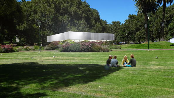 Rem Koolhaas, OMA, MPavilion, Melbourne, 2017, Queen Victoria Gardens, Melbourne, David Gianotten, Laurence Bolhaar, Miguel Taborda, Paul Jones, Fedor Medek, Eve Hocheng, Southbank Arts Precinct, Serpentine, Planvorstellung, projekt, project, design