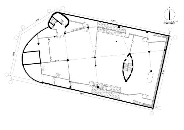Architektur, Baunetz, Meldungen, Projekte, China, Westchina, Western Ecological Environment Research Center, Urumqi, Tuoli, Dong Zhuang building, Xinjiang Wind Architectural Design & Research Institute, yudian design, Museum of Western Regions, 2016, stone, Stein, W�ste Gobi, Zement, Sand, rebar, Betonstahl, Keramikziegel, Glas, traditionelle Technik, container, protection