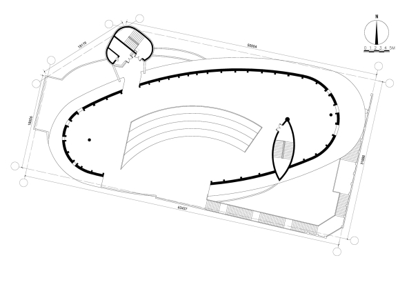 Architektur, Baunetz, Meldungen, Projekte, China, Westchina, Western Ecological Environment Research Center, Urumqi, Tuoli, Dong Zhuang building, Xinjiang Wind Architectural Design & Research Institute, yudian design, Museum of Western Regions, 2016, stone, Stein, W�ste Gobi, Zement, Sand, rebar, Betonstahl, Keramikziegel, Glas, traditionelle Technik, container, protection