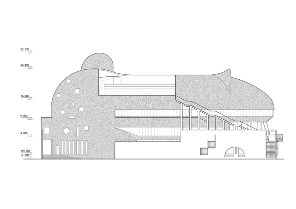 Architektur, Baunetz, Meldungen, Projekte, China, Westchina, Western Ecological Environment Research Center, Urumqi, Tuoli, Dong Zhuang building, Xinjiang Wind Architectural Design & Research Institute, yudian design, Museum of Western Regions, 2016, stone, Stein, W�ste Gobi, Zement, Sand, rebar, Betonstahl, Keramikziegel, Glas, traditionelle Technik, container, protection