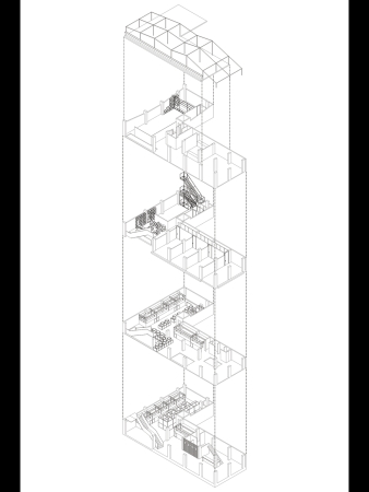 Umgebautes Lagerhaus in Mexiko-Stadt