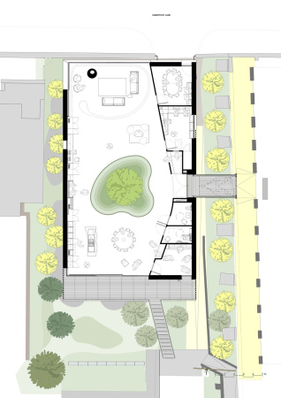 Baunetz, Architektur, architecture, 2017, Oldham, hospital, Krankenhaus, crosslaminated timber, CLT, kreuzweise verleimt, Brettschichtholz, tulipwood, Tulpenbaum, USA, Amerika, Maggies, cancer, Krebs, Holz, wood, Great Britain, Grobritannien, England, Royal Oldham Hospital, Charles Jencks, dRMM, Alex de Rijke, Jasmine Sohi, Tony Barwell, Jon Cardwell, Petra Blaisse, Jinny Blom, Rupert Muldoon, Maggie Kendricks Jencks, landscape, piloti, Sttzen, Landschaft, Garten, garden, Krankheit, illness, Gesundheit, health