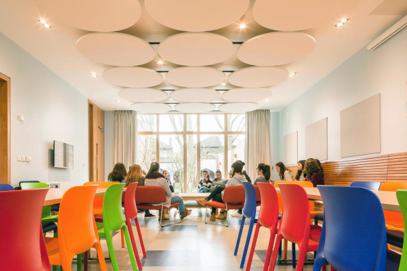 MSMR Architects, 2017, Fertigstellung, Backstein, Bricks, Gemeindehaus, Community Centre, Neubau, London. Grobritannien, Don Bosco, Orbel Street, Surrey Lane, MSMR Architects, Salesians of Don Bosco, St John Bosco,