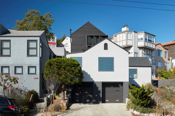 Baunetz, Architektur, architecture, 2016, 2017, USA, San Francisco, SAW, Dan Spiegel, Megumi Aihara, Bruce Damonte, house, residential, Einfamilienhaus, single house, EFH, Wohnen, Aufstockung, addition, A to Z, expansion, wood, Holz, 1930s, Umbau, conversion, modification