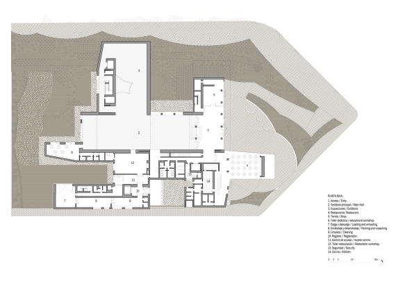 Baunetz, Architektur, Meldungen, Projekte, Spanien, Jan, Museo Ibero, EDDEA, Museum, Museo Internacional de Arte bero, iberian culture, art, Kunst, iberische Kultur, ehemaliges Gefngnis, Fernando Alda