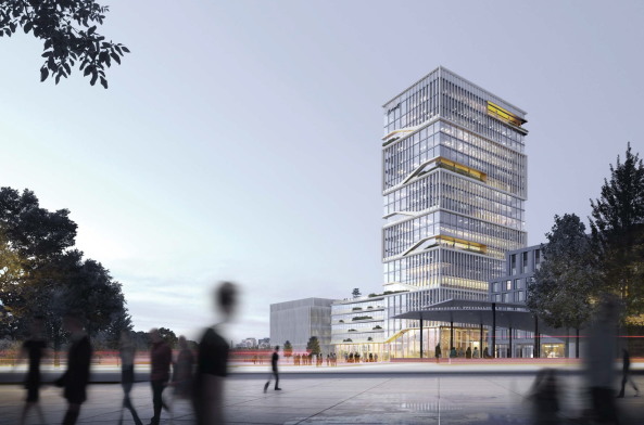 Europacity, Heidestrae, Berlin, Hauptbahnhof, Wettbewerb, CA IMMO, Matthias Sauerbruch, Tour Toal, 50Hertz, Netzbetreiber, KPMG, Einladungswettbewerb, Allmann Sattler Wappner Architekten, Mnchen, Thomas Mller, Ivan Reimann, Berlin, UNStudio Van Berkel en Bos U.N. Studio, Amsterdam, Ortner & Ortner Baukunst (Berlin), Kleihues + Kleihues (Berlin)